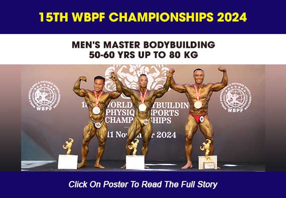 MEN'S MASTER BODYBUILDING 50-60 YRS UP TO 80 KG...